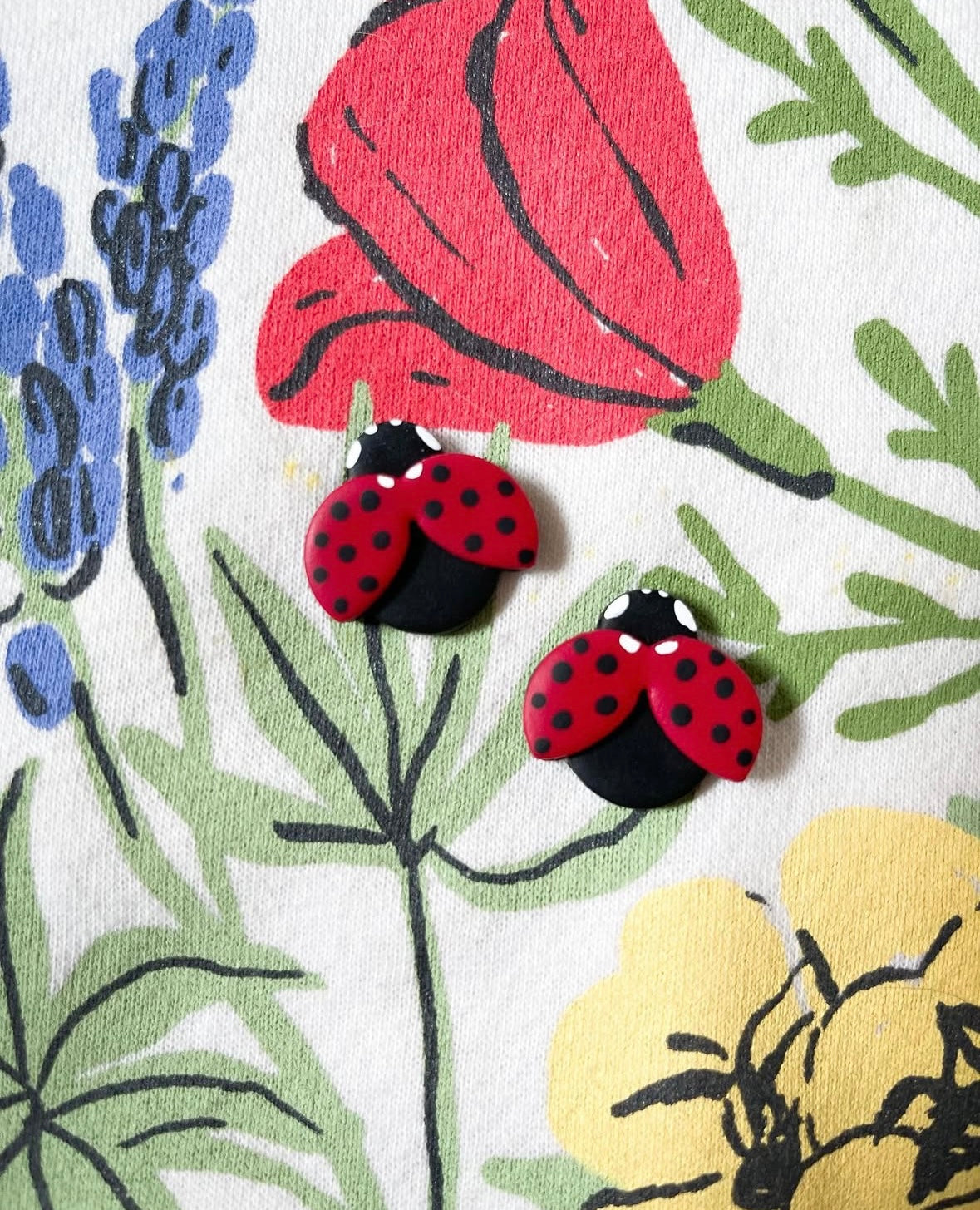 Ladybug studs