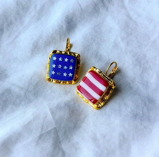 Gold plated American flag bezels.