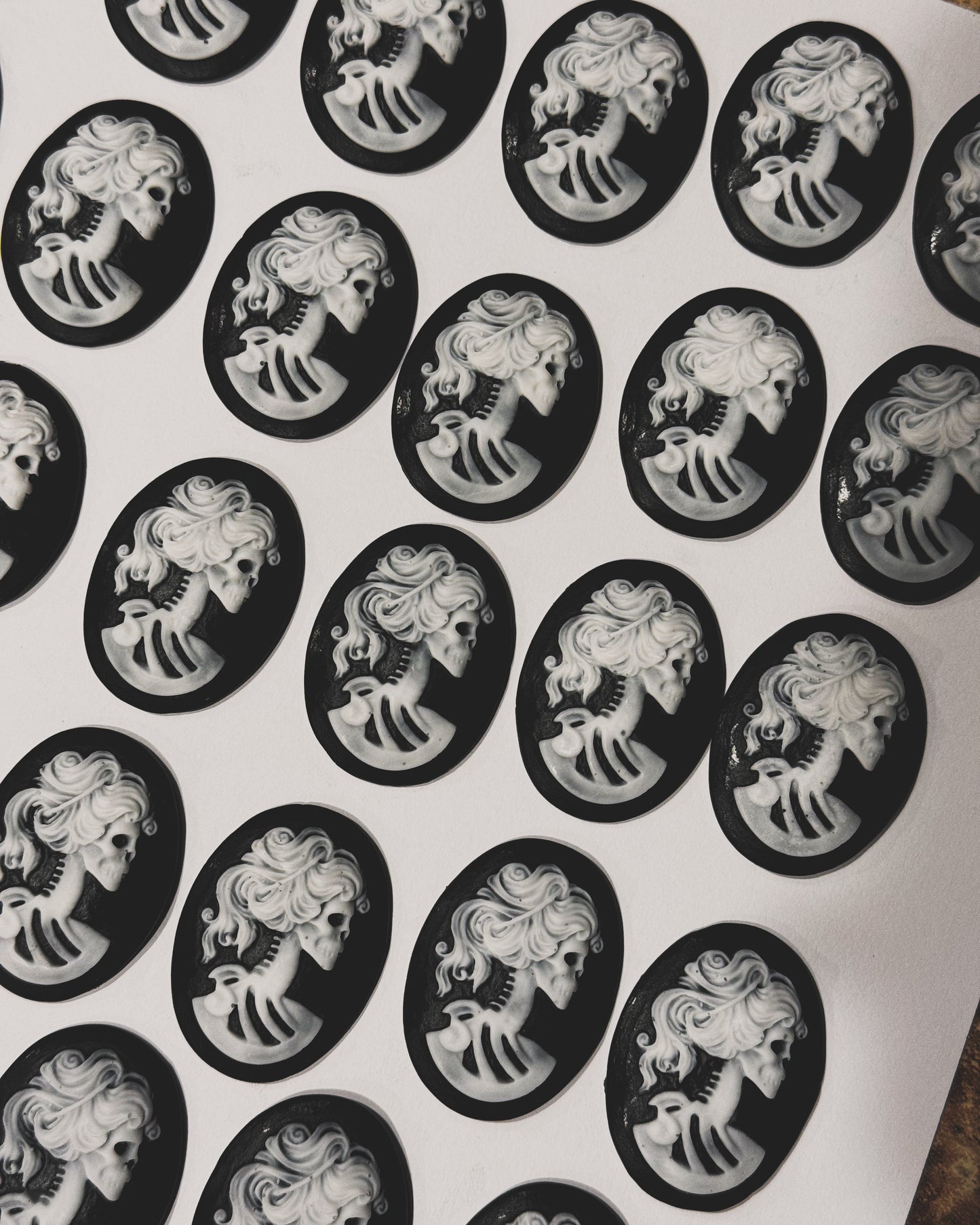Skeleton lady studs