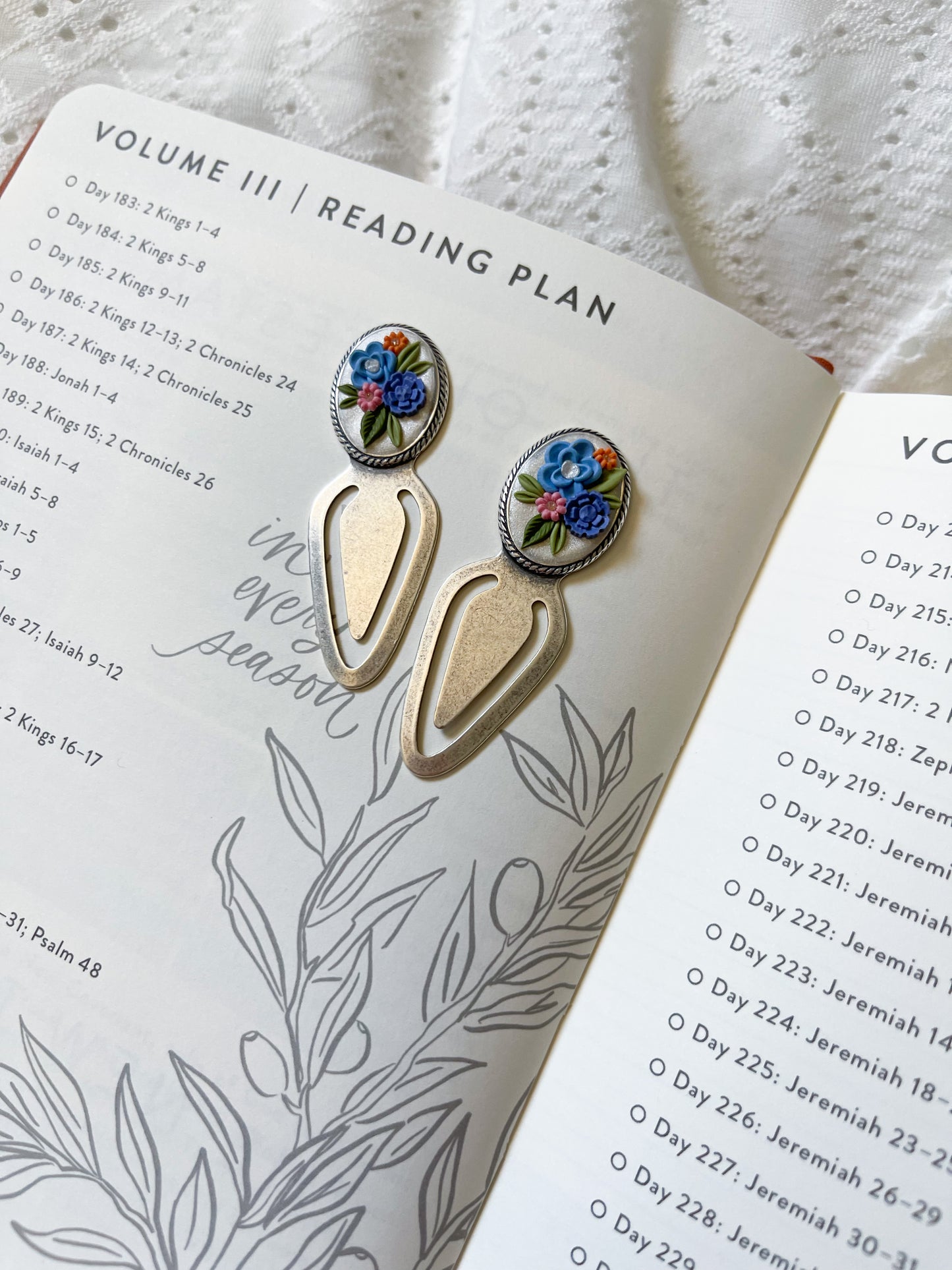 Floral bookmark